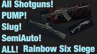 Rainbow Six Siege ALL SHOTGUN MONTAGE (Pump, Slug, Automatic!)