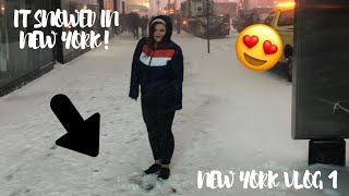 SNOWING IN NEW YORK | DREAMS CAME TRUE