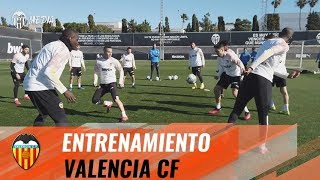 ÚLTIMO ENTRENAMIENTO ANTES DEL PARTIDO DE MAÑANA EN MESTALLA ANTE EL CELTA DE VIGO