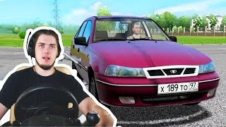 БАТЯ ДАЛ МАШИНУ ПОКАТАТЬСЯ - ПЕРВЫЙ РАЗ ЗА РУЛЕМ - City Car Driving + РУЛЬ
