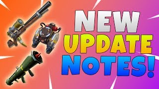NEW 5.1 Content Update Patch Notes | Fortnite Jetpack and Guided Missile Are Back!
