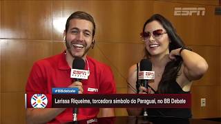 Larissa Riquelme, torcedora símbolo do Paraguai, participou do BB Debate