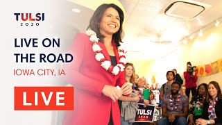 Tulsi Gabbard LIVE on the road - Meet & Greet - Iowa City, IA