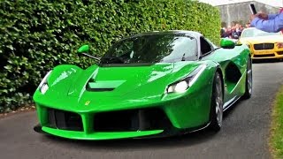 Green LaFerrari on the Road | BRUTAL Revs, Acceleration + Driving Sounds