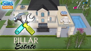 Sims FreePlay ⚠️| LIVE BUILD ? | PILLAR ESTATE |♟?  By Joy.