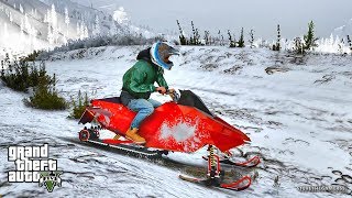 GTA 5 REAL LIFE MOD #302 (GTA 5 REAL LIFE MODS) SNOWMOBILE