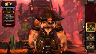 Male Tauren Character Creation / Customization - WoW Warlords of Draenor Alpha (WoD) - Ft. Syiler