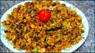 Broccoli Egg Dry Fry | Broccoli Thoran Recipe | Healthy Recipe | Healthy Cooking By Meenu