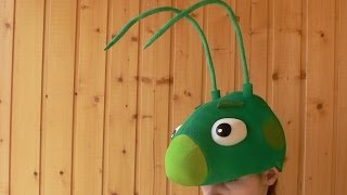 Как сделать маску Кузнечика. Конструирование из поролона.
