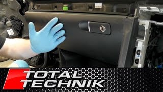 How to Remove Glove Box / Glove Compartment - Audi A4 S4 RS4 - B6 B7 - 2001-2008 - TOTAL TECHNIK