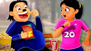 తిండిబోతు తండ్రి | Foodie Father - Fat Papa to Fit Papa | Funny Fitness Stories |Happy New Year 2020