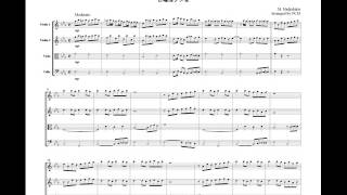 Never on Sunday, for string quartet, ML017