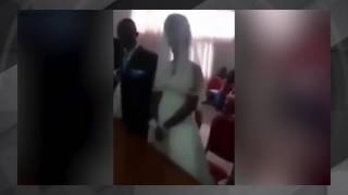 Mujer irrumpe boda de su amante vestida de novia