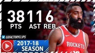 James Harden Full Highlights vs Raptors (2017.11.14) - 38 Pts, 11 Ast, 6 Reb, Foul Trouble!