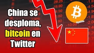 la bolsa de China SE DESPLOMA, Twitter agrega logo de Bitcoin, noticias 3 de febrero