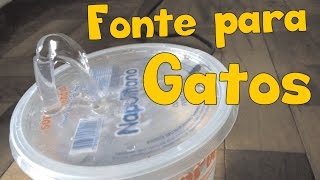 DIY: Como fazer uma fonte para gatos #GranolaMudo 01