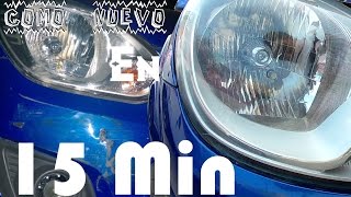Cómo Quitar los rayones de tus faros EN 15 MINS CON 15 PESOS
