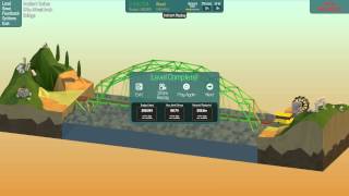 Poly Bridge - Ancient Ruins - All solution under budget- Build 0.71b