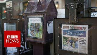 Annapolis newspaper shooting: Video shows police at scene - BBC News