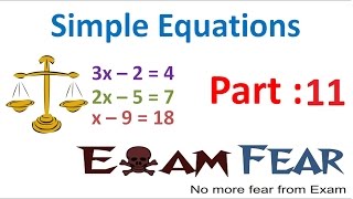 Maths Simple Equation part 11 (Questions: Application of Equation) CBSE Class 7  Mathematics VII