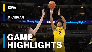 Highlights: Wolverines Advance to Semis | Iowa vs. Michigan | 2019 B1G Tournament