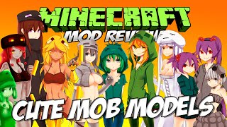 CUTE MOD MODELS MOD MINECRAFT 1.7.10 | ¡Chicas Sexys en Minecraft! | REVIEW ESPAÑOL
