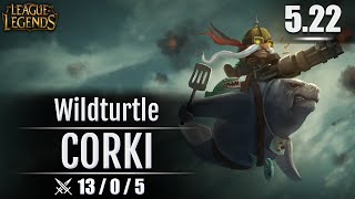 1057: wildturtle - Corki vs Lucian AD Carry Season 5 - Patch 5.22 - KR SoloQ
