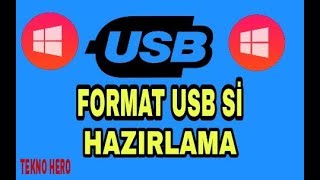 Windows ( 10,8,7,XP ) Format USB' si Hazırlama - ( BIOS - UEFI ) - Tekno Hero