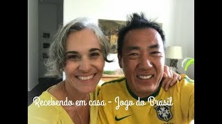 Recebendo em casa com quiches + verde e amarelo = jogo do Brasil!