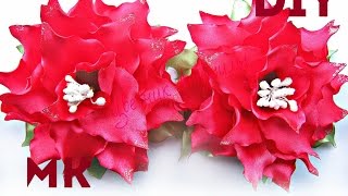 Цветы из лент Лилия канзаши мастер класс своими руками\ Flowers kanzashi master class\ DIY