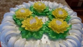 РЕЦЕПТ торта Торт суфле КАПРИЗ Украшаем торт белково заварным кремом Cake decoration