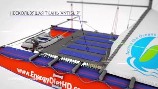 3D модель катамарана Тихий