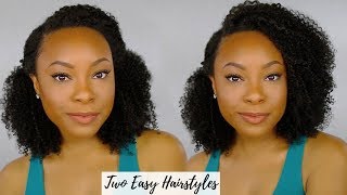 How to Style A Kinky Curly U-Part Wig (Two Quick/Easy Hairstyles) | BetterLength Hair Final Review