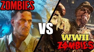 Call of Duty WW2 Zombies VS Black Ops 3 Zombies - Which is Better? COD Zombies 2017