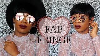 How To Cut And Slay Sensationnel Fab Fringe Wig.
