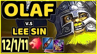 SEONGHWAN (OLAF) vs LEE SIN - 12/1/11 KDA JUNGLE CHALLENGER GAMEPLAY - KR