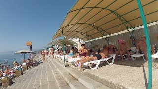 Крым.Судак.МОРСКОЕ.Сентябрь 2017. Пляжи, кемпинги.