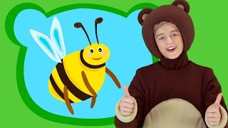 ?ТРИ МЕДВЕДЯ ?ПЧЕЛА -Three bears sons Развивающая песня мультик для детей малышей про мёд