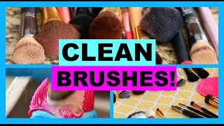 HOW TO DEEP CLEAN MAKEUP BRUSHES!