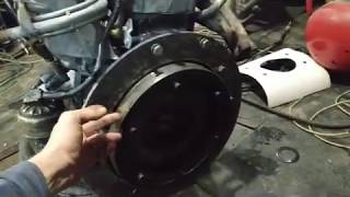 Саморобний трактор. З'єднання кпп ЗІЛ-130 з двигуном Мерседес ОМ601