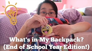 What's in My Backpack? (School's Out Edition) || Ashley Kaitlyn
