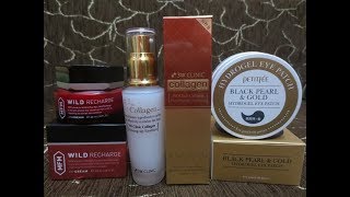 Корейская косметика/Крем для лица/ Патчи для глаз/ Распаковка посылки с сайта  eBay.