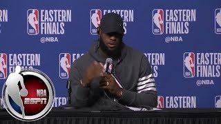 [FULL] LeBron James on collision with Jayson Tatum: 'It didn't affect my game' | NBA on ESPN