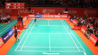Tommy Sugiarto PB MUSICA CHAMPION VS Liew Daren (MALAYSIA TIGERS) DJARUM SUPERLIGA 2013