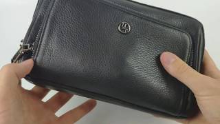 Клатч мужской из натуральной кожи Hight Touch 119074 Anabas