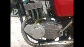 Двигатель Ява (JAWA) 350/638 тест 22.11.2018 после капремонта (г. Киров)
