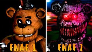 FNAF 1 2 3 4 5 6 7  - ТРЕЙЛЕРЫ ВСЕХ ФНАФ (2014-2018) FNAF 1 2 3 4 5 6 7 TRAILERS
