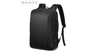 Классический деловой рюкзак Bange BG-S51, с USB портом, тремя отделениями, 22л