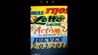 DATOS LO MAS FIJOS DE LOTTO ACTIVO Y LA GRANJITA HOY 22/3/2018 BELTRAN