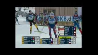 Biathlon WM in Ruhpolding 2012 Verfolgung der Damen